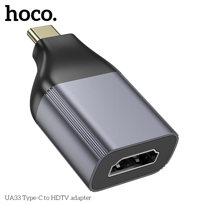 Hoco UA33 Type-C to HDMI Converter – 4K HDTV Display Adapter for USB-C Devices - Saif Al Najmi Kw